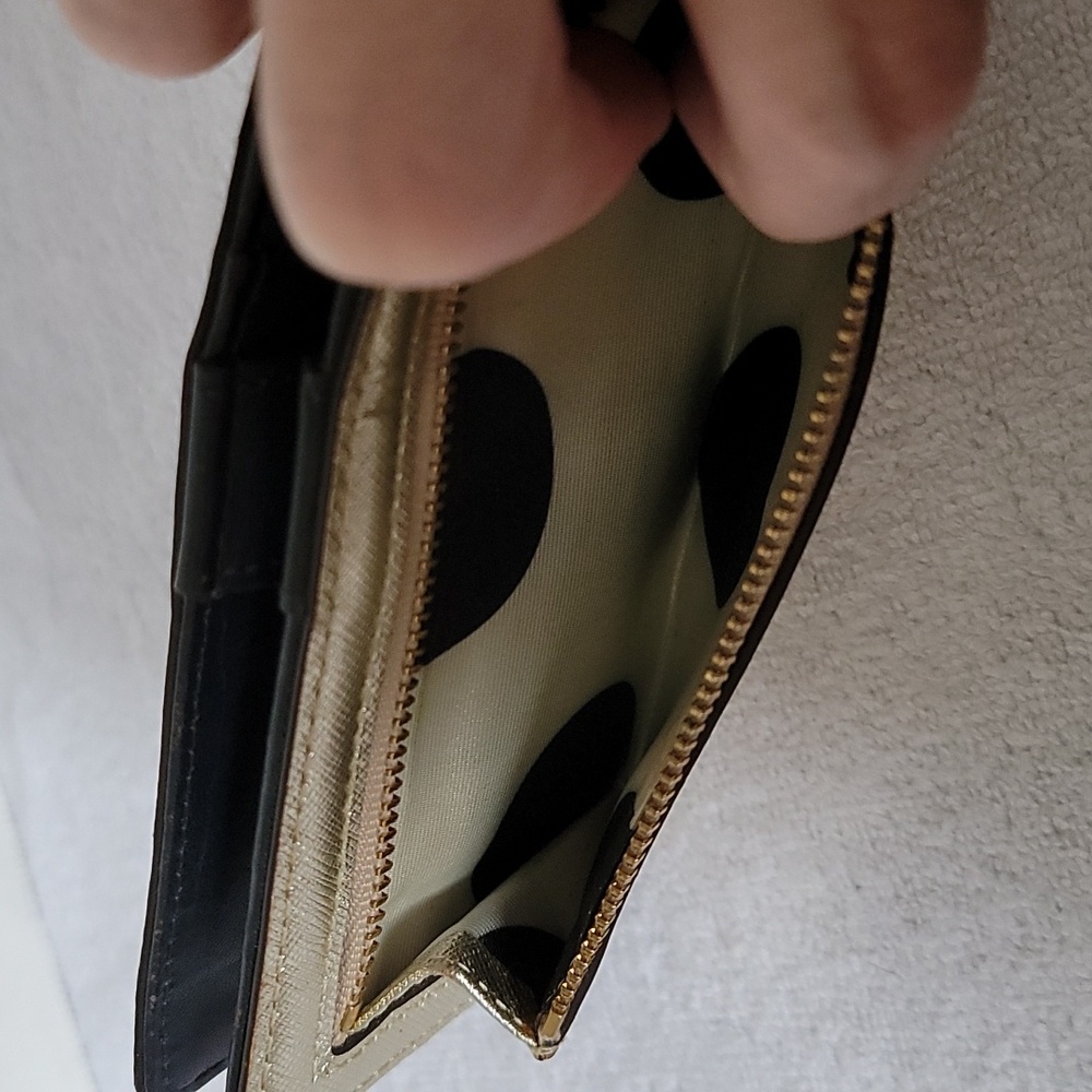 Kate Spade New York gold shimmer long wallet - Picture 7 of 16